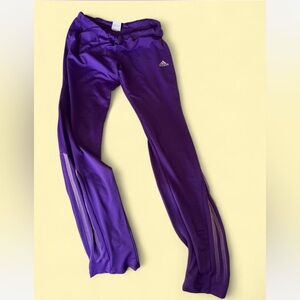 Adidas Purple Sweatpants with Tapered Leg Design